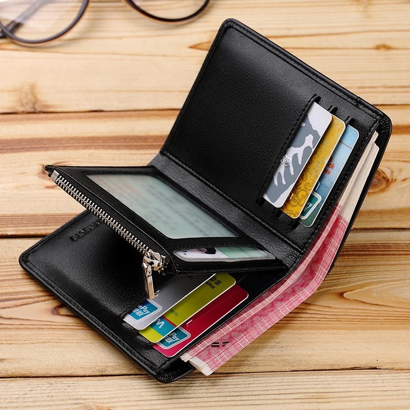 WilliamPOLO Short Men Wallet - 100% Genuine Cow Leather